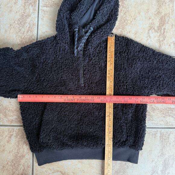 Lululemon‎ Oh So Sherpa Half Zip Black Women’s Size 6 Pullover Sweater Jacket - Picture 5 of 11